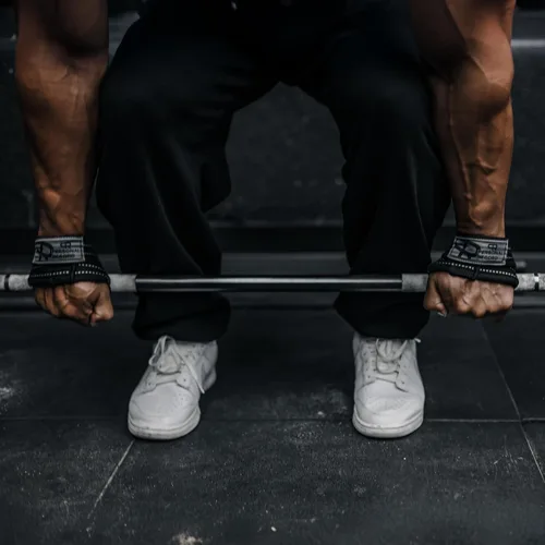 Vista 7 de PR Personal Record Deadlift Straps - Figuras 8 correas de levantamiento de pesas para levantamiento de pesas, culturismo, Strongman - Muñequeras