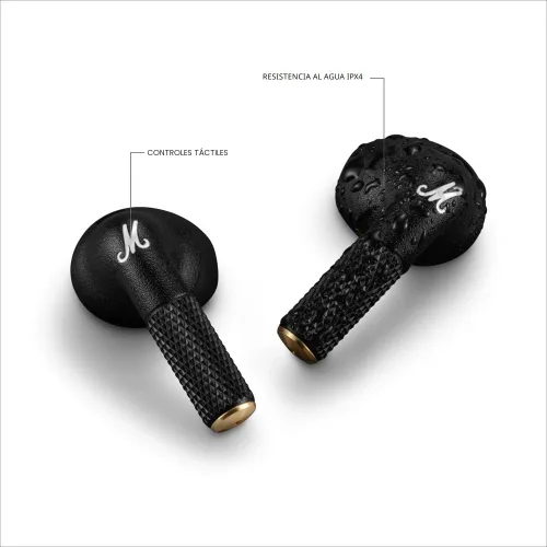 Vista 6 de Auriculares Marshall Minor IV realmente inalámbricos - Negro