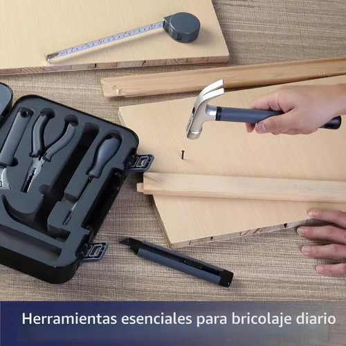 Vista 5 de Bates- Kit de herramientas para el hogar, kit de herramientas pequeñas, juego de herramientas para el hogar, juego de caja de herramientas pequeña