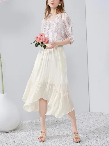 Vista 2 de SHIBEVER Sandalias de cuña para mujer: sandalias de cuña con correa elástica en el tobillo y puntera abierta, sandalias elegantes para mujer