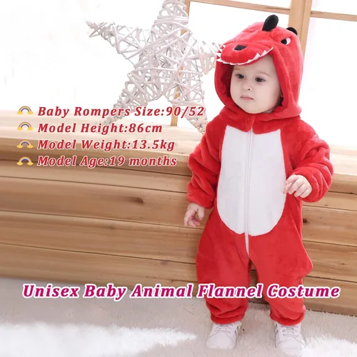 Vista 7 de TONWHAR Disfraz unisex para bebé, traje de animal para niños pequeños y niños
