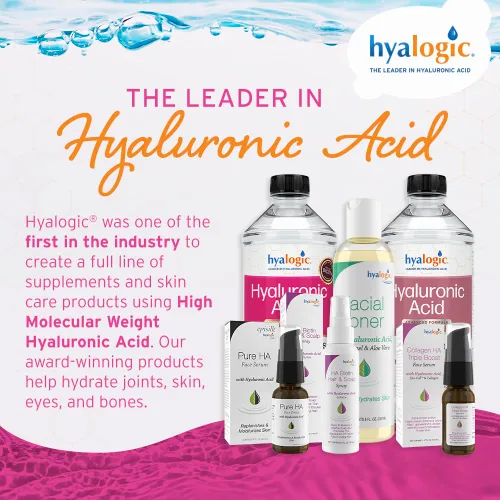 Vista 7 de Hyalogic Suplemento líquido de ácido hialurónico – Apoyo para un cabello, piel y uñas saludables con 5,000 mcg de biotina y 50 mg de MSM