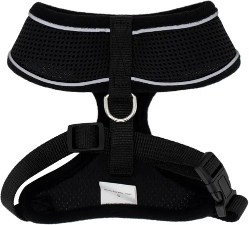 Vista 7 de AIITLE Arnés para cachorro, malla transpirable de triple capa, ajuste ajustable y diseño reflectante, chaleco sobre la cabeza sin asfixia para uso