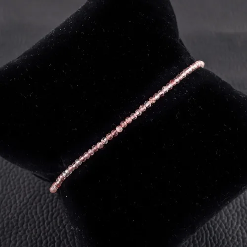 Vista 66 de Natural Gemstone Micro Round Beads Dainty Choker Bangle Bracelet, Handmade Jewelry for Women, Healing Chakra Crystals Silver Plated Chain 8 inch