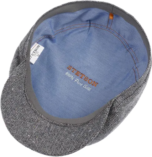 Vista 4 de Stetson Gorro plano de seda Belfast Newsboy para hombre