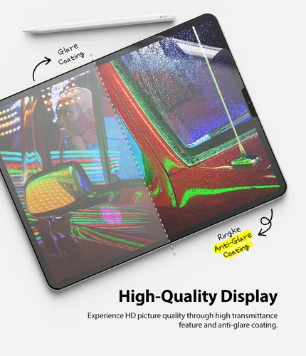 Vista 7 de Ringke Paper Touch - Película dura compatible con iPad Pro 12.9 protector de pantalla (6ª generación 2022, 5ª 2021, 4ª 2020, 3ª 2018), papel mate