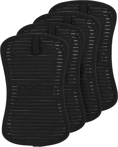Vista 24 de All-Clad Soporte para ollas y almohadilla caliente: resistente al calor hasta 500 grados, 100% algodón, almohadilla caliente de 10 x 6.25 pulgadas