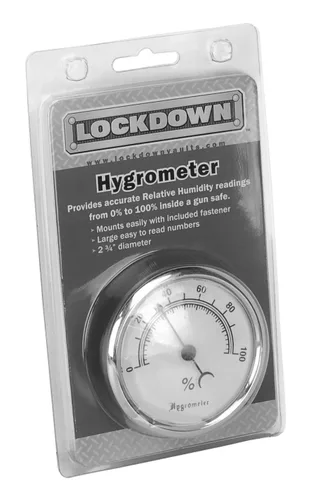 Vista 2 de Lockdown Higrómetro de bóveda para monitorear la humedad y el control de humedad en bóveda de armas, caja fuerte, almacenamiento