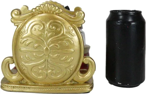 Vista 7 de Ebros Gift Royal Feline Service - Estatuilla decorativa para mesa de cocina con salero y pimentero, diseño de gato en rojo y dorado