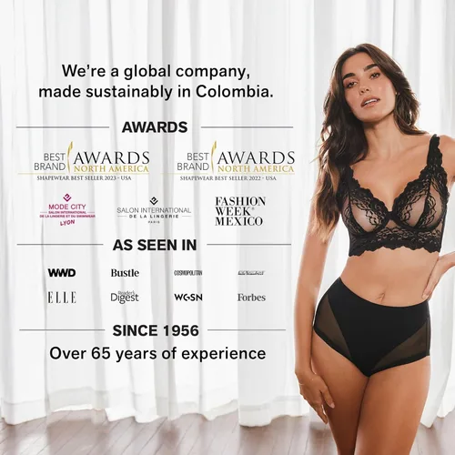 Vista 7 de Leonisa Pantalones cortos moldeadores de glúteos de compresión firme