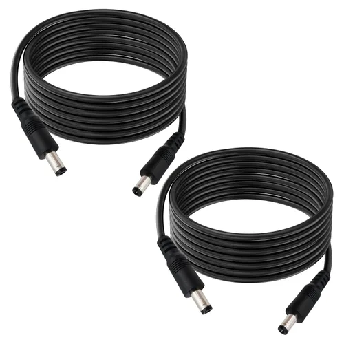Vista 9 de DC5.0.197x0.1 in 12V macho a macho Cable de extensión macho a macho 18AWG macho a macho 1 pie