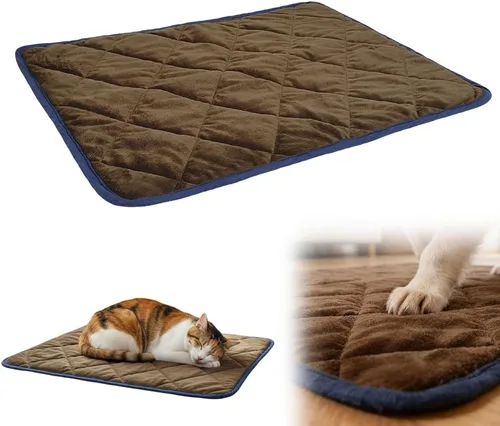 Vista 8 de Tapete de cama autocalentable para gatos, almohadilla autocalentable 2027 Azul