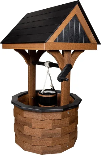 Vista 17 de Pequeño madera de poli madera de abedul y marrón deseando bien