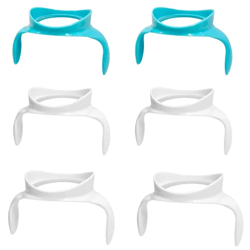 Vista 7 de Manijas de botella compatibles para biberones Philips Avent anticólicos AirFree, 2 unidades (azul)