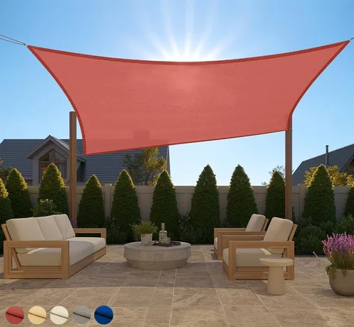 Vista 15 de GORILLA GRIP - Toldo parasol resistente, protección UV, resistente a la decoloración, desgarros y óxido, rectangular, con bordes curvos que bloquean