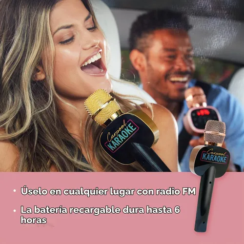 Vista 4 de Máquina de Karaoke para Compartir Viaje para Niños y Adultos, Micrófono de Karaoke Inalámbrico y Bluetooth Carpool Karaoke The Mic 2.0 - con Efectos
