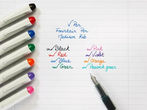 Vista 3 de PILOT V PEN - Pluma estilográfica desechable borrable, punta de punta de punta de punta de 0.024 in, línea media, embalaje de regalo en sobre