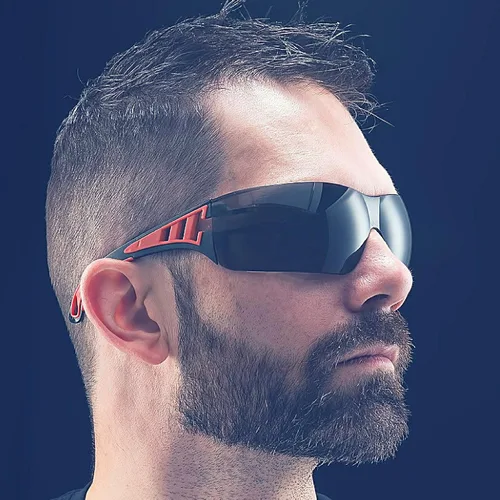 Vista 3 de ToolFreak Lentes de seguridad Rip Out – Tintados – Lente de policarbonato con clasificación z87.1 – Acolchado de espuma y correa ajustable – Lentes