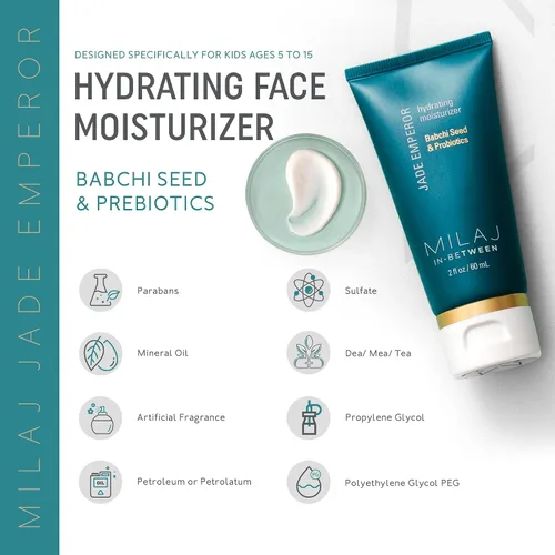 Vista 2 de MILAJ Jade Emperor Crema facial hidratante Hidratante ligero para iluminar, refinar y nutrir la piel Cuidado de la piel limpio para niños