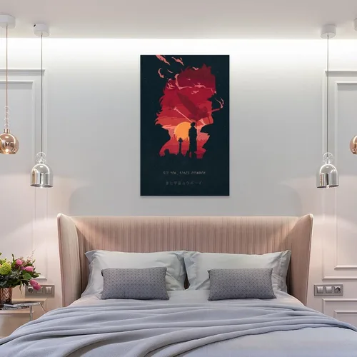 Vista 8 de Póster de anime japonés de vaquero Bebop One of the Greatest animado serie de televisión para decoración de habitación (15) pinturas artísticas