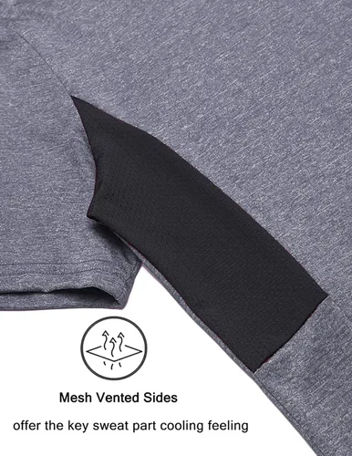 Vista 8 de COOFANDY Paquete de 3-5 camisetas de entrenamiento para hombre, manga corta, gimnasio, culturismo, musculación, secado rápido, fitness