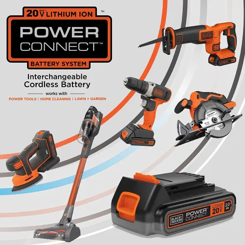 Vista 6 de BLACK+DECKER 20V MAX Taladro/desarmador inalámbrico con batería y cargador, luz de trabajo LED (LDX220C)