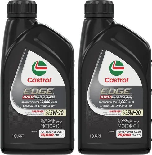Vista 15 de Castrol EDGE High Mileage 5W-20 Aceite de motor sintético avanzado completo, 5 cuartos de galón