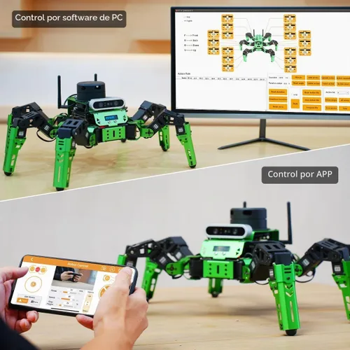 Vista 8 de Hiwonder JetHexa - Kit de robot hexápodo para cámara de profundidad Jetson Nano 3D, G4 Lidar y Lidar Mapping Navigation ROS AI Robot Kit