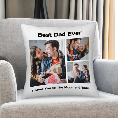 Vista 13 de Custom Pillows with Picture Name Personalized Throw Pillow Cover with Photos Text - Gifts for Couple Family Christmas Valentine's Day Birthday