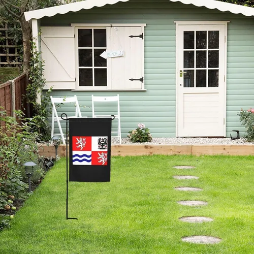 Vista 3 de POOEDSO Flag Map of Central Bohemian Region Garden Flags 12x18Inch Double Sided Outdoor Yard Decoration Garden Flag For Patio Lawn Home Welcome Flags