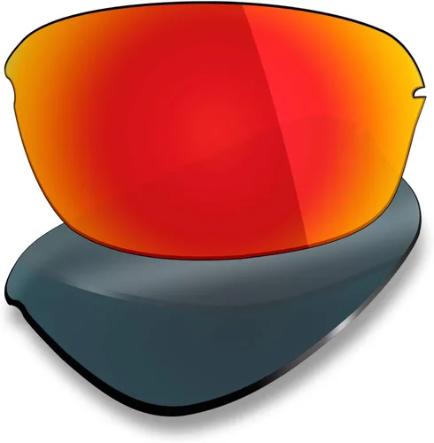 Vista 3 de Mryok 4 pares de lentes polarizadas de repuesto para gafas de sol Oakley Half Wire 2.0 Stealth BlackFire RedIce BlueSilver Titanium
