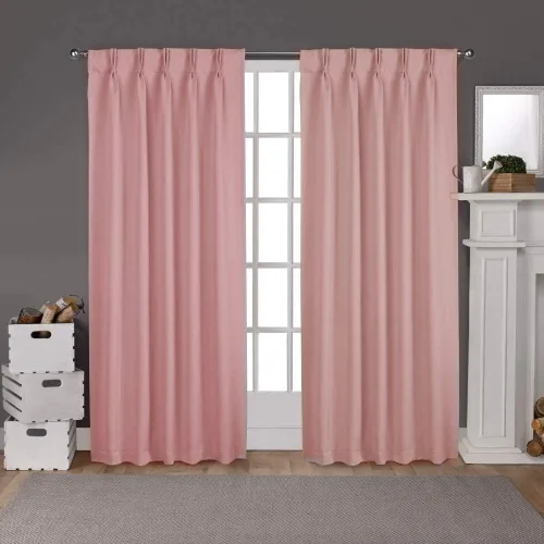 Vista 24 de Par de paneles de cortinas plisadas de doble pellizco para ventana (con 2 paneles combinados, 42 pulgadas de ancho x 45 pulgadas de largo)