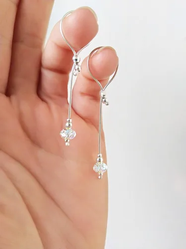 Vista 5 de Anillo de pezón ajustable de plata sólida para pezón y nudo no perforante