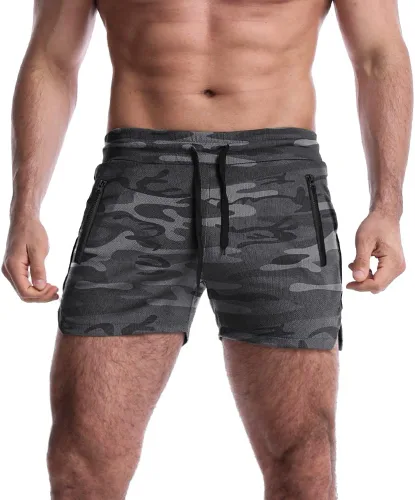 Vista 2 de EVERWORTH Pantalones cortos de entrenamiento con entrepierna de 3 pulgadas para hombre, de secado rápido, pantalones cortos ligeros para hombre