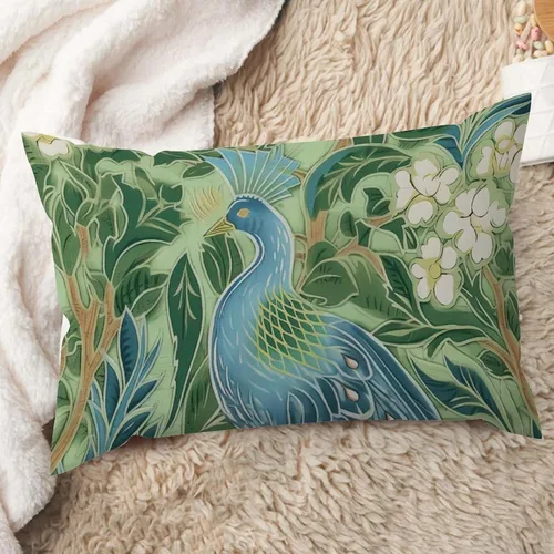 Vista 44 de ArogGeld Funda de cojín lumbar asiática de estilo chinoiserie, de lino marrón, pájaro y flor, funda de almohada asiática para sala de estar, A-6