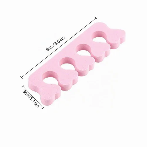 Vista 7 de Emivery 50 separadores de uñas rosadas para manicura y pedicura para mujeres y niñas
