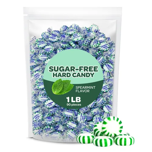 Vista 3 de Caramelos sin azúcar, mentas Starlight de menta, paquete de 1 libra