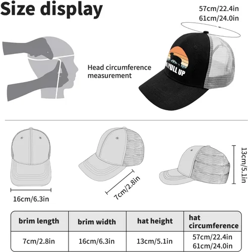Vista 4 de devor Baseball Cap Ok I Pull Up Baseball Caps for Men Graphic Dad Hats Adjustable