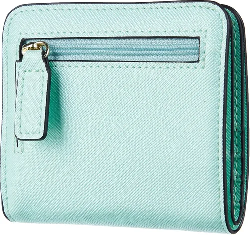 Vista 5 de Toughergun - Cartera de cuero genuino de lujo para mujer con cierre Rfid y ventana de identificación.