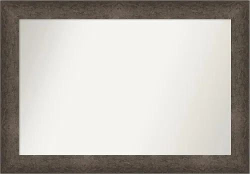 Vista 818 de Amanti Art Espejo de pared personalizado no biselado (25 x 25 pulgadas), marco de bronce acentuado, varios tamaños personalizados, espejo de baño