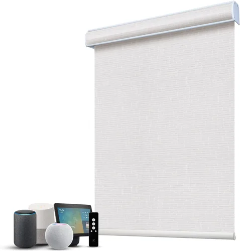 Vista 51 de SmartWings Persianas Motorizadas con Filtro de Luz, Compatible con Matter Thread Homekit Z-Wave Alexa Google, Persianas con 70% de Opacidad Safari