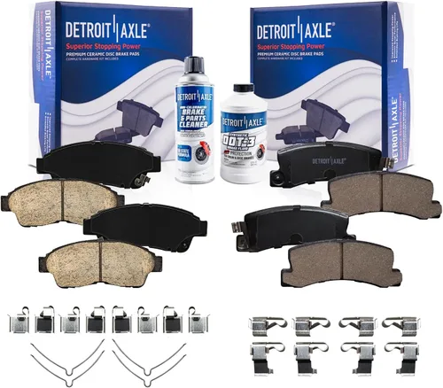Vista 91 de Detroit Axle - Pastillas de freno traseras para Toyota Prius 2012-2015 Prius Plug-In 2017-2018 Corolla iM 2016 Sion iM 2011-2017 Lexus CT200h