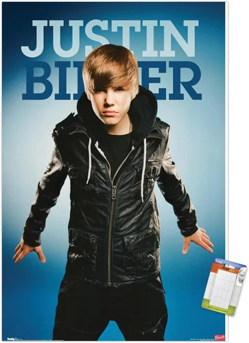 Vista 10 de Trends International Justin Bieber - Fly Wall Poster, 14.725" x 22.375", Barnwood Framed Version