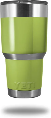 Vista 9 de Calcomanía de piel para vaso Yeti Rambler de 30 onzas, colección Sólidos, naranja quemado (vaso no incluido)