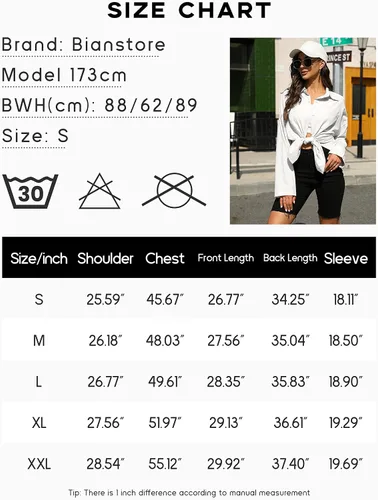 Vista 6 de Bianstore Camisas de lino de gran tamaño para mujer, blusas de manga larga con botones