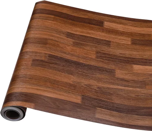 Vista 4 de Papel de contacto autoadhesivo de madera con bloque de carnicero para encimeras de cocina, armarios, puerta, mesa, escritorio, muebles, papel tapiz