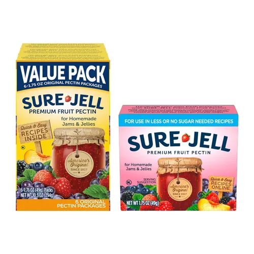 Vista 14 de Sure-Jell MCP - Pectina de frutas prémium para mermeladas caseras, gelatinas y conservas, espesante de frutas y agente gelificante, fórmula