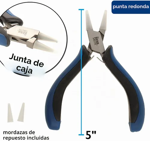 Vista 4 de The Beadsmith Alicates ergonómicos de nailon con punta redonda, 5 pulgadas