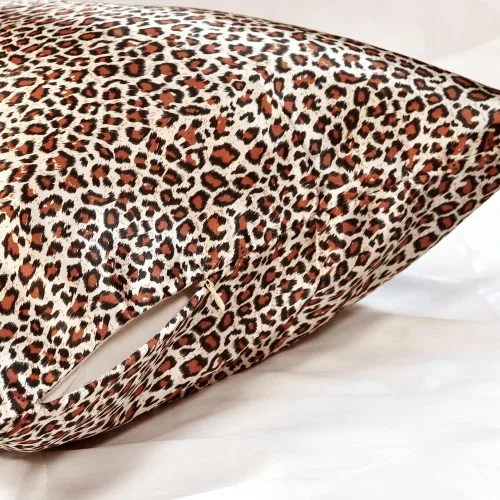 Vista 2 de TAOSON - Funda de almohada corporal de satén sedoso y suave, funda de almohada, protector de almohada, funda de cojín con cremalleras