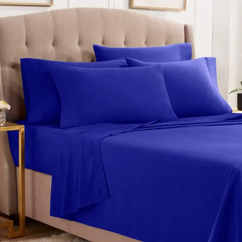 Vista 33 de Empyrean Juego de sábanas individuales - 110 GSM 4 piezas de sábanas para cama individual, sábanas de tamaño individual doble cepillado, sábanas